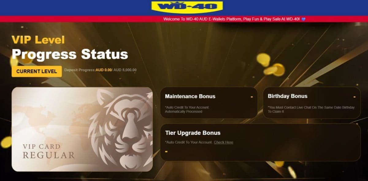 WD40 Casino Review 2026: AU$5,000 Welcome Match image 1