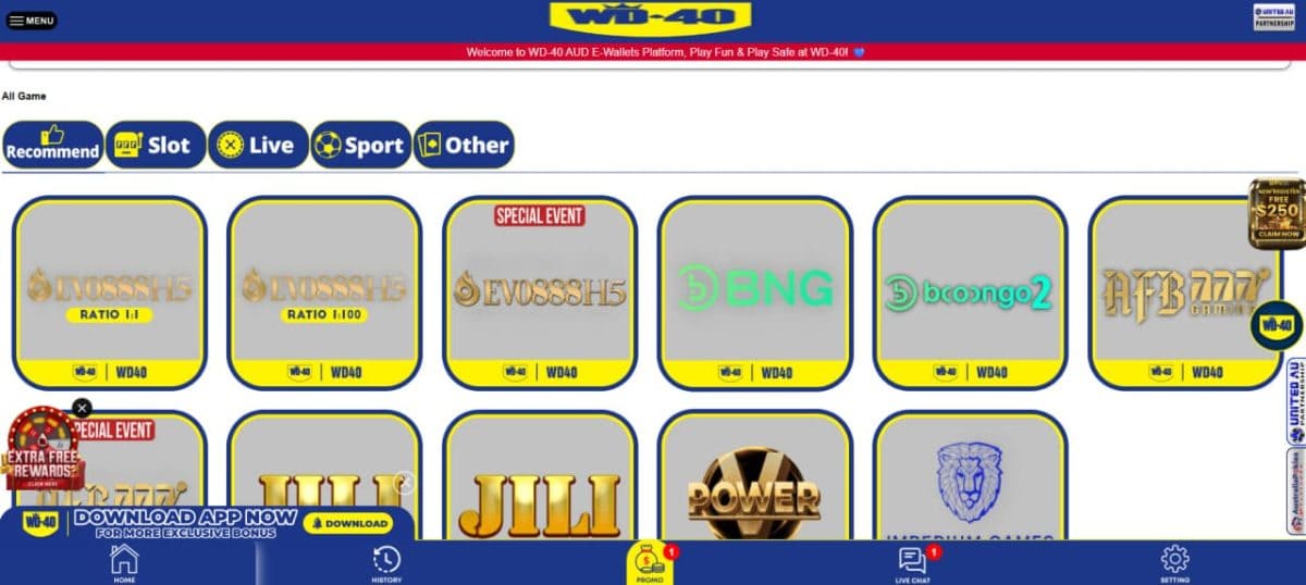 WD40 Casino Review 2026: AU$5,000 Welcome Match image 2